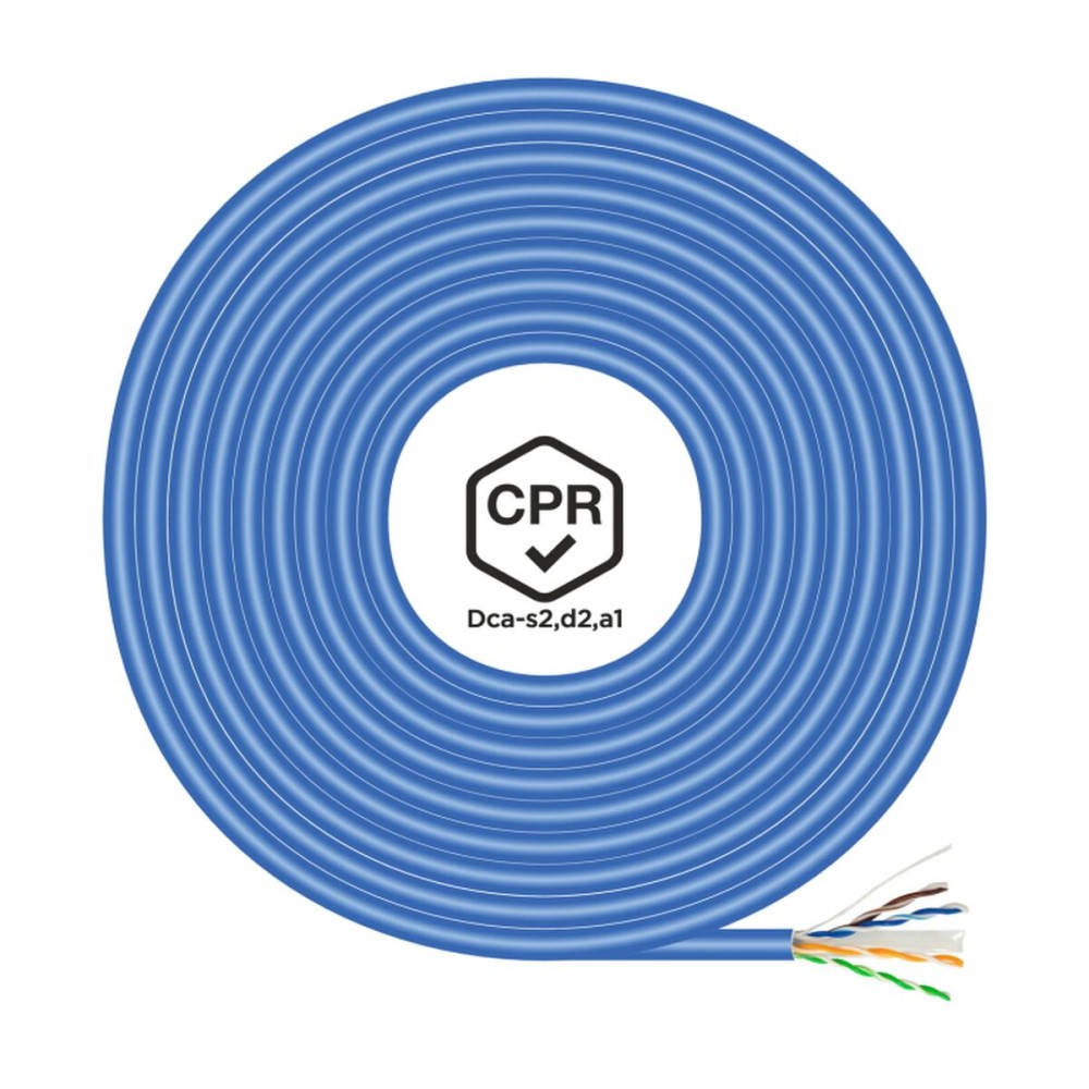 UTP Category 6 Rigid Network Cable Aisens A135-0663 Blue 305 m