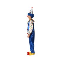 Costume for Adults M/L Male Clown Blue