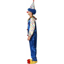 Costume for Adults M/L Male Clown Blue