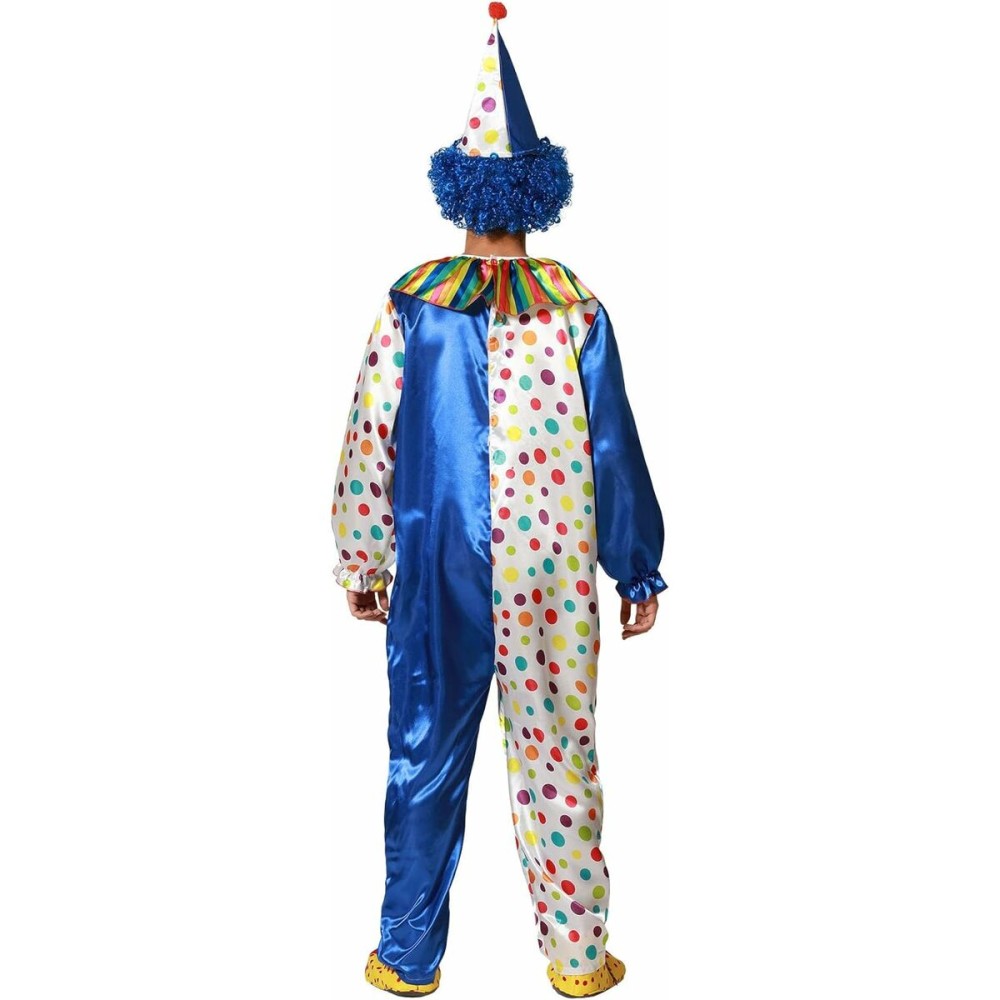 Costume for Adults M/L Male Clown Blue