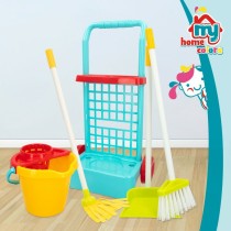 Chariot de nettoyage avec accessoires Colorbaby My Home 30,5 x 55,5 x 19,5 cm (4 Unités)