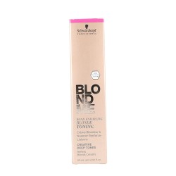 Dauerfärbung Blondme Toning Intense Schwarzkopf Nougat (60 ml)