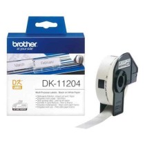 Etiquettes pour Imprimante Multiusage Brother DK11204 Blanc Papier