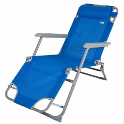 Chaise longue inclinable Colorbaby Bleu Acier Textilène (Reconditionné B)