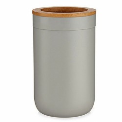 Toothbrush Holder Berilo BP16-103G Brown Grey Bamboo polypropylene 7,7 x 11,5 x 7,7 cm (6 Units)