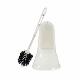 Brosse de salle de wc Berilo 151C6-B Blanc Noir PVC polypropylène 16 x 36,2 x 16 cm (6 Unités)