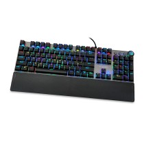 Clavier Ibox AURORA K-4 Noir Noir/Argenté QWERTY