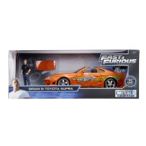 Playset Fast & Furious Brian & Toyota Supra 2 Pieces