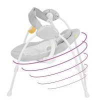 Fauteuil à Bascule Badabulle Candy Comfort Swing Gris Blanc