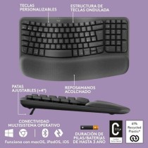 Keyboard Logitech Grey Spanish Qwerty QWERTY