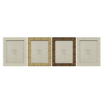 Cadre photo Home ESPRIT Beige Naturel Verre polystyrène Scandinave 25,5 X 2 X 30,5 cm (4 Unités)