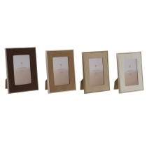 Cadre photo Home ESPRIT Marron Beige Velours Verre Moderne 26 X 2,8 X 31 cm (4 Unités)