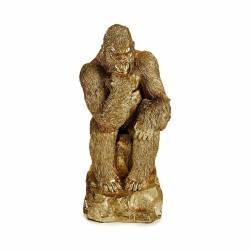 Deko-Figur Gorilla Gold 20,5 x 47 x 23,5 cm (2 Stück)