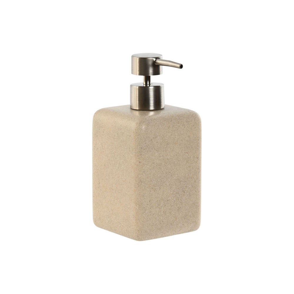 Soap Dispenser Home ESPRIT Cream Silver Resin Polyethylene 8 x 8 x 18 cm