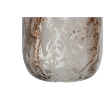 Vase Home ESPRIT White Brown Crystal Modern 13 x 13 x 19,5 cm