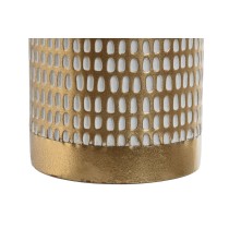 Vase Home ESPRIT Weiß Gold Metall Moderne 14,5 x 14,5 x 55,5 cm