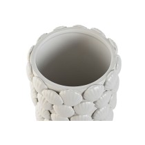 Vase Home ESPRIT Blanc Grès méditerranéen 15,5 X 15,5 X 33,5 cm