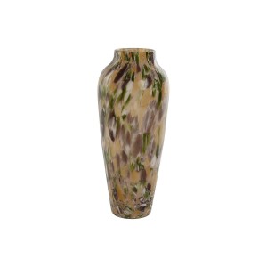 Vase Home ESPRIT Bunt Kristall Moderne 18 x 18 x 41,5 cm