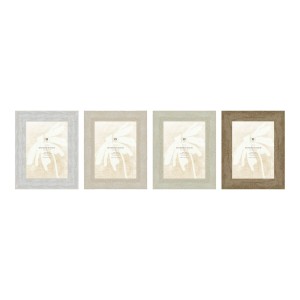 Cadre photo Home ESPRIT Blanc Beige Verre polystyrène Marbre Scandinave 21 x 2 x 26 cm (4 Unités)