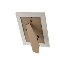 Fotorahmen Home ESPRIT Weiß Beige Kristall polystyrol Marmor Skandinavisch 21 x 2 x 26 cm (4 Stück)