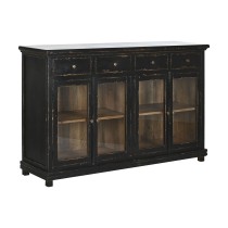 Sideboard Home ESPRIT Black Mango wood 160 x 40 x 100 cm