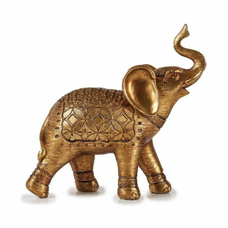 Deko-Figur Elefant Gold 27,5 x 27 x 11 cm (4 Stück)