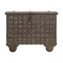 Coffre Home ESPRIT Naturel bois de teck Pièce unique 118 X 66 X 87 cm