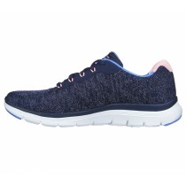 Sports Trainers for Women Skechers Flex Appeal 4.0 Navy Blue