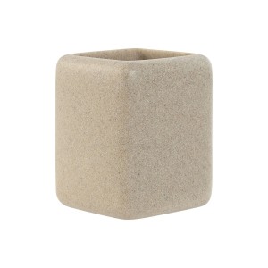 Trinkglas Home ESPRIT Creme Harz 8 x 8 x 10 cm