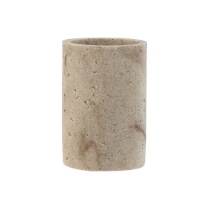 Trinkglas Home ESPRIT Creme Harz 7 x 7 x 10 cm