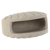 Trinkglas Home ESPRIT Grau Creme Harz 12 X 6 X 10,5 cm (2 Stück)