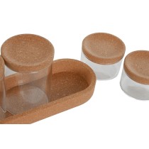 Tubs Home ESPRIT Transparent Natural Cork Borosilicate Glass