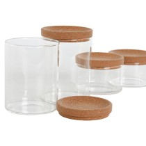 Tubs Home ESPRIT Transparent Natural Cork Borosilicate Glass