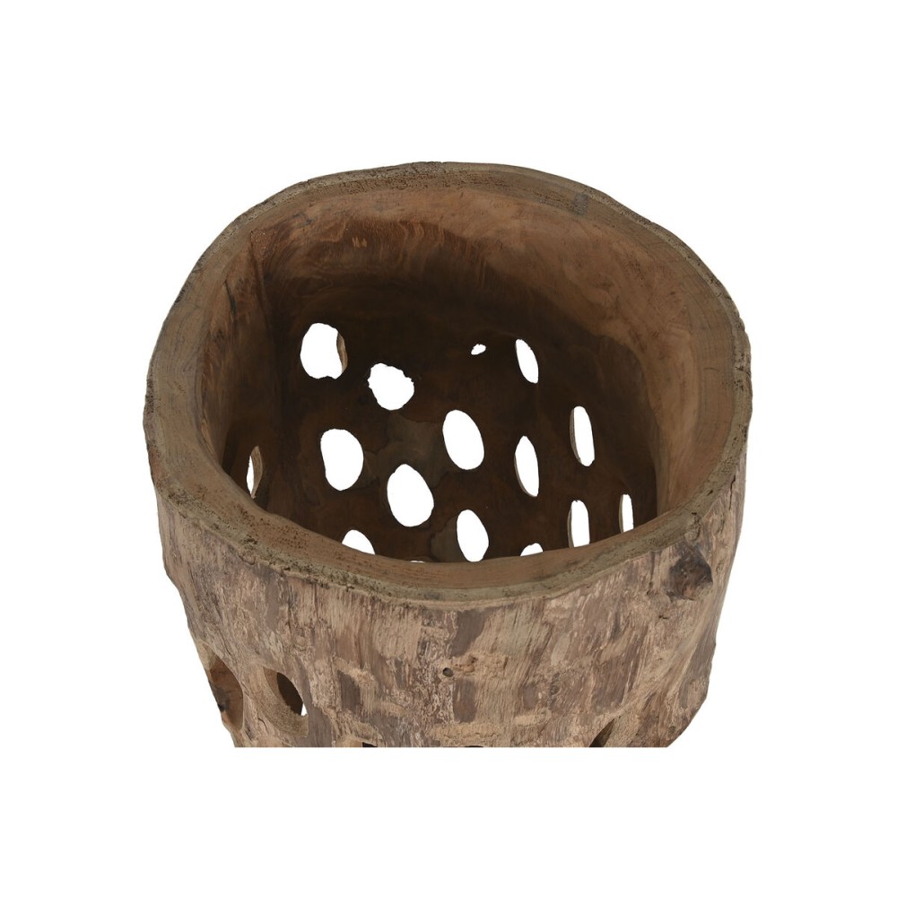 Vase Home ESPRIT Natural Teak 30 x 30 x 75 cm 30 x 31 x 76,5 cm