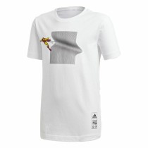 Jungen Kurzarm-T-Shirt Adidas Sportswear Iron Man Graphic Weiß