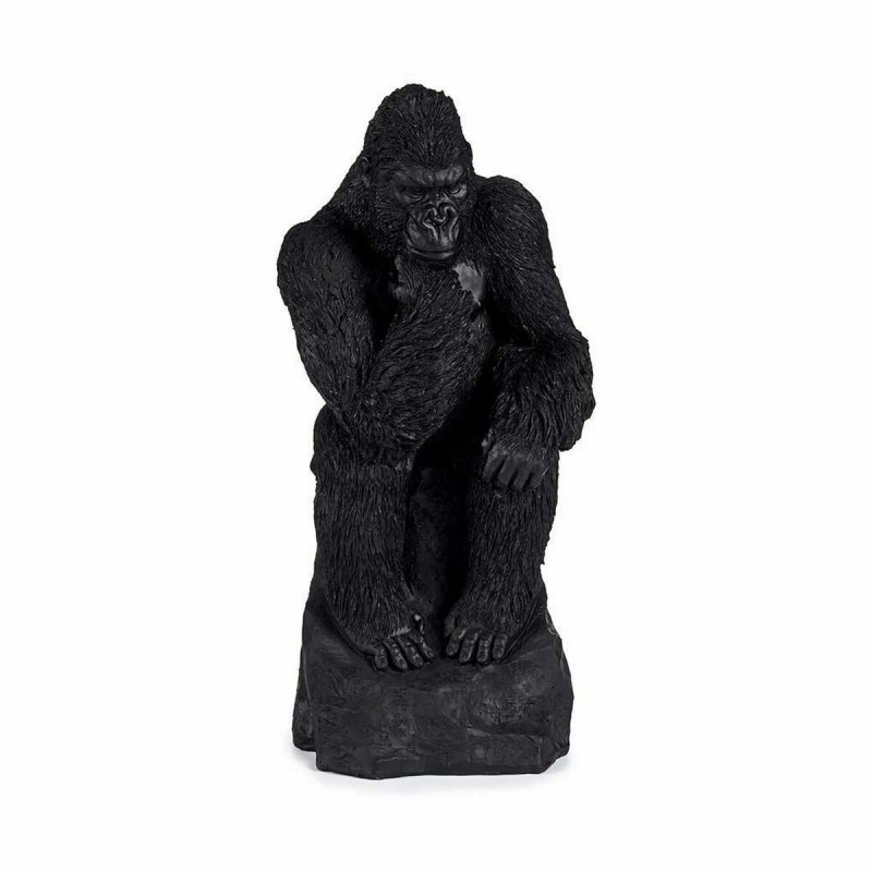 Figurine Décorative Gorille Noir 20 x 45 x 20 cm (2 Unités)