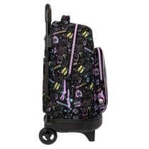 Schulrucksack mit Rädern Monster High Schwarz 33 x 45 x 22 cm