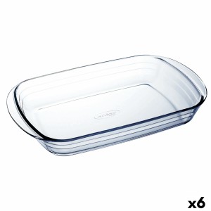 Ofenschüssel Ô Cuisine Ocuisine Vidrio Durchsichtig Glas rechteckig 39 x 24 x 6 cm (6 Stück)