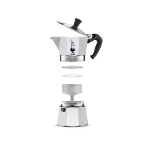 Italienische Kaffeemaschine Bialetti Moka Express Aluminium 6 Tassen