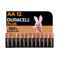 Piles Alcalines DURACELL Plus 1,5 V LR06 (12 Unités)