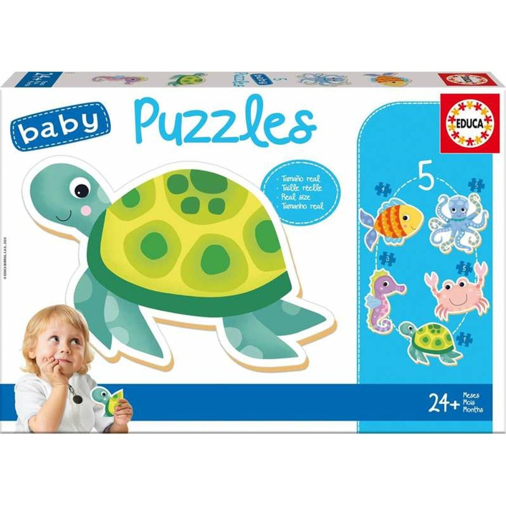 Set mit 5 Puzzeln Educa Für Kinder Wassertiere