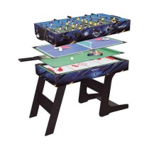 Table multi-jeux Pliable 4 en 1 115,5 x 63 x 16,8 cm Bois MDF