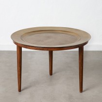 Centre Table Golden Natural 80 x 80 x 53 cm