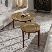 Centre Table Golden Natural 80 x 80 x 53 cm