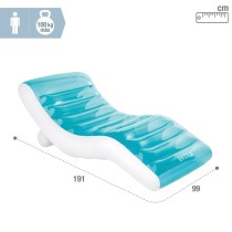 Inflatable Deck Chair Intex Blue 191 x 67 x 89 cm (4 Units)