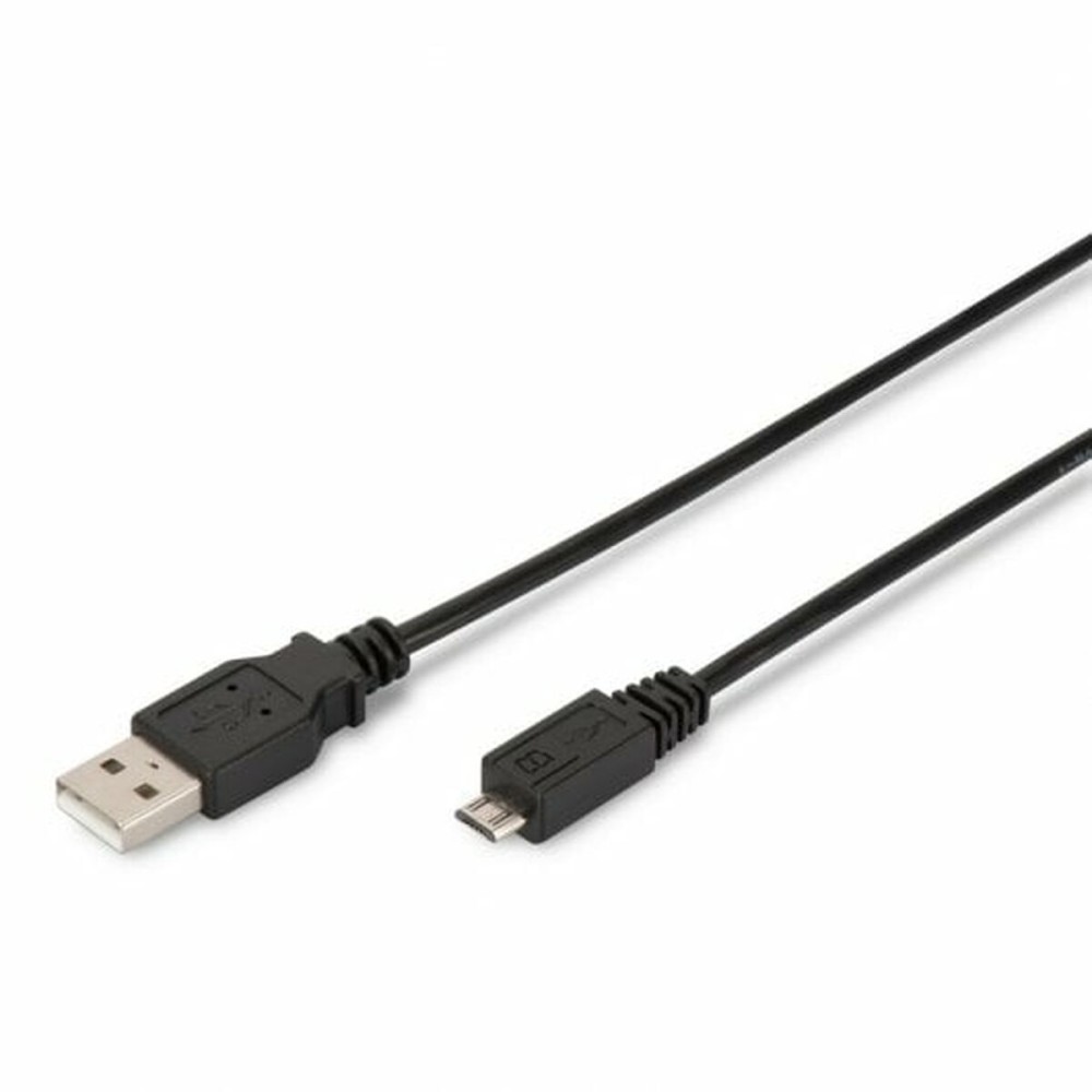 USB Cable to micro USB Digitus AK-300110-010-S Black 1 m