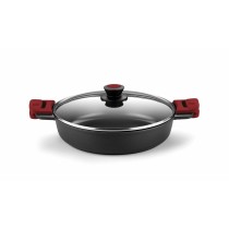 Casserole avec Couvercle en Verre BRA A410524 Noir 300 g