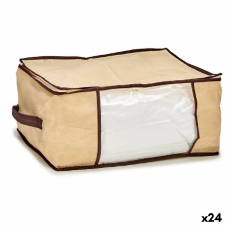 Aufbewahrungstasche Creme Polyester Polypropylen 27 L 45 x 30 x 20 cm (24 Stück)