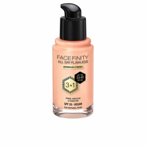 Base de Maquillage Crémeuse Max Factor Face Finity All Day Flawless 3-en-1 Spf 20 Nº C50 Natural rose 30 ml