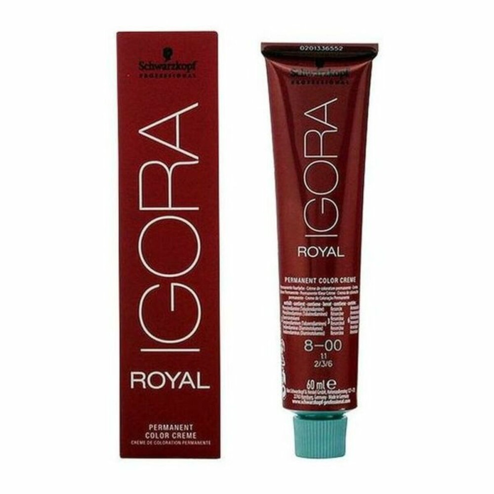 Permanent Dye Igora Royal Schwarzkopf Igora Royal 8-00 Nº 8-00 Nº 9.0-rubio muy claro Nº 8.0-rubio claro 60 ml